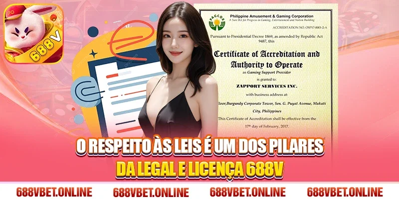 O respeito às leis é um dos pilares da Legal e Licença 688V